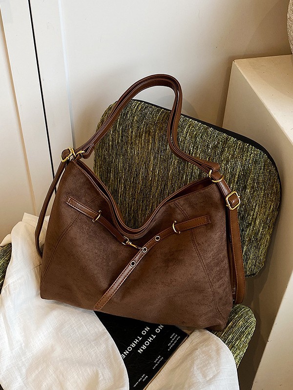 Designer bag free shipping Suede large capacity tote bag new autumn and winter casual commuting tote bag