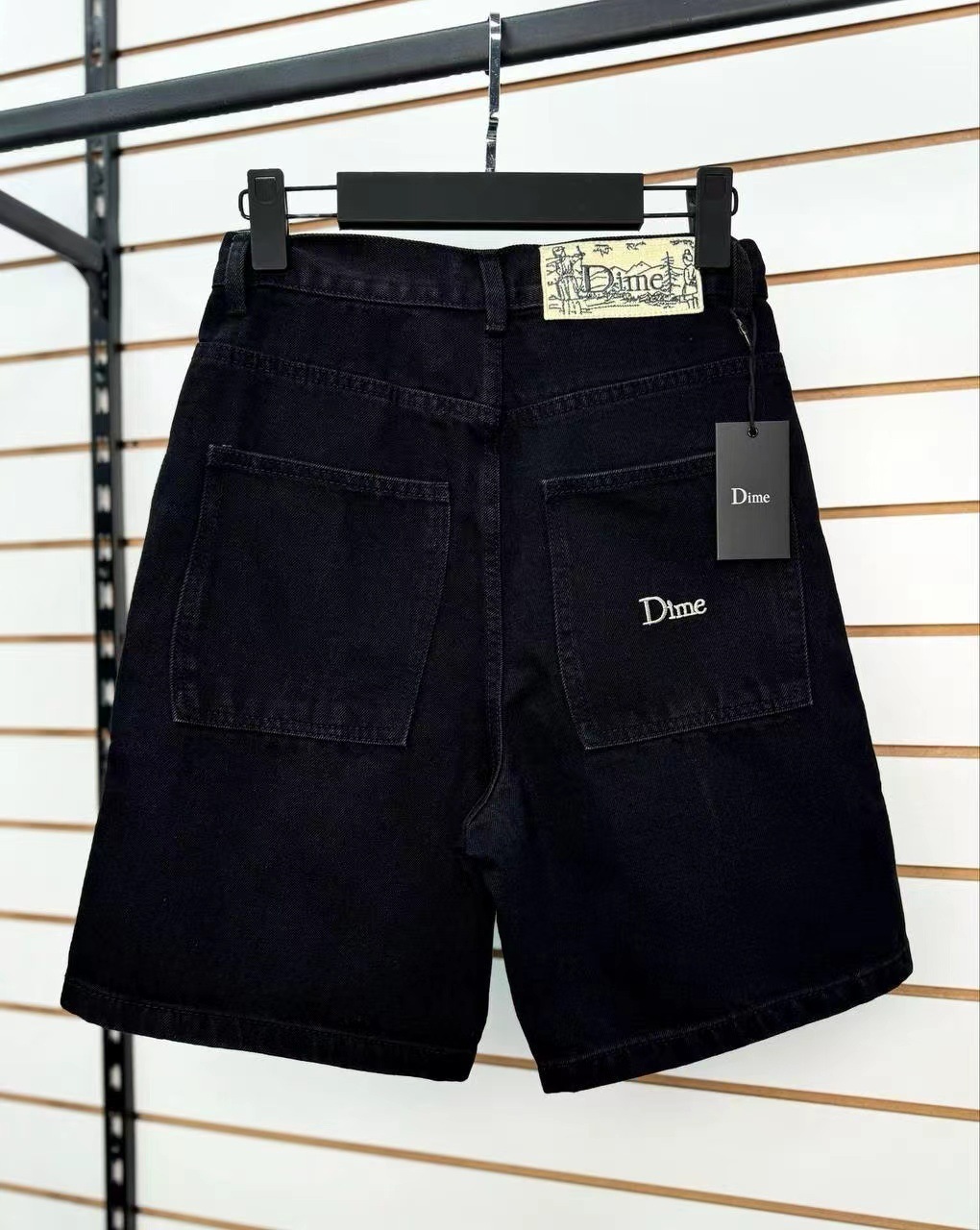 Retro slanted side pocket mens denim shorts InsY2k fashionable loose street and womens hiphop basketball pants 240808