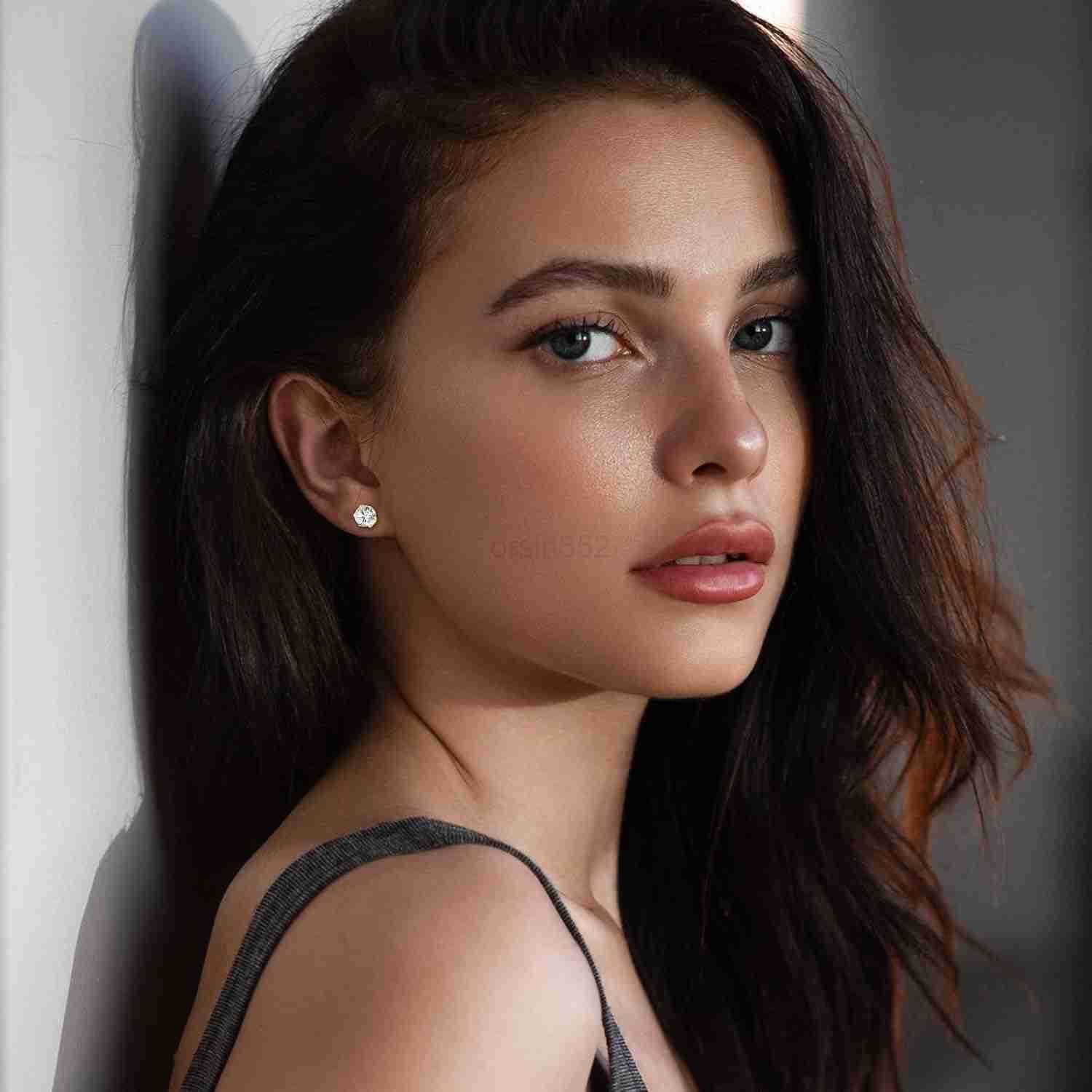 12 Pairs Stud Earrings for Men Stainless Steel Mens Earrings Studs Hypoallergenic Cubic Zirconia Earrings for Women MenW250909