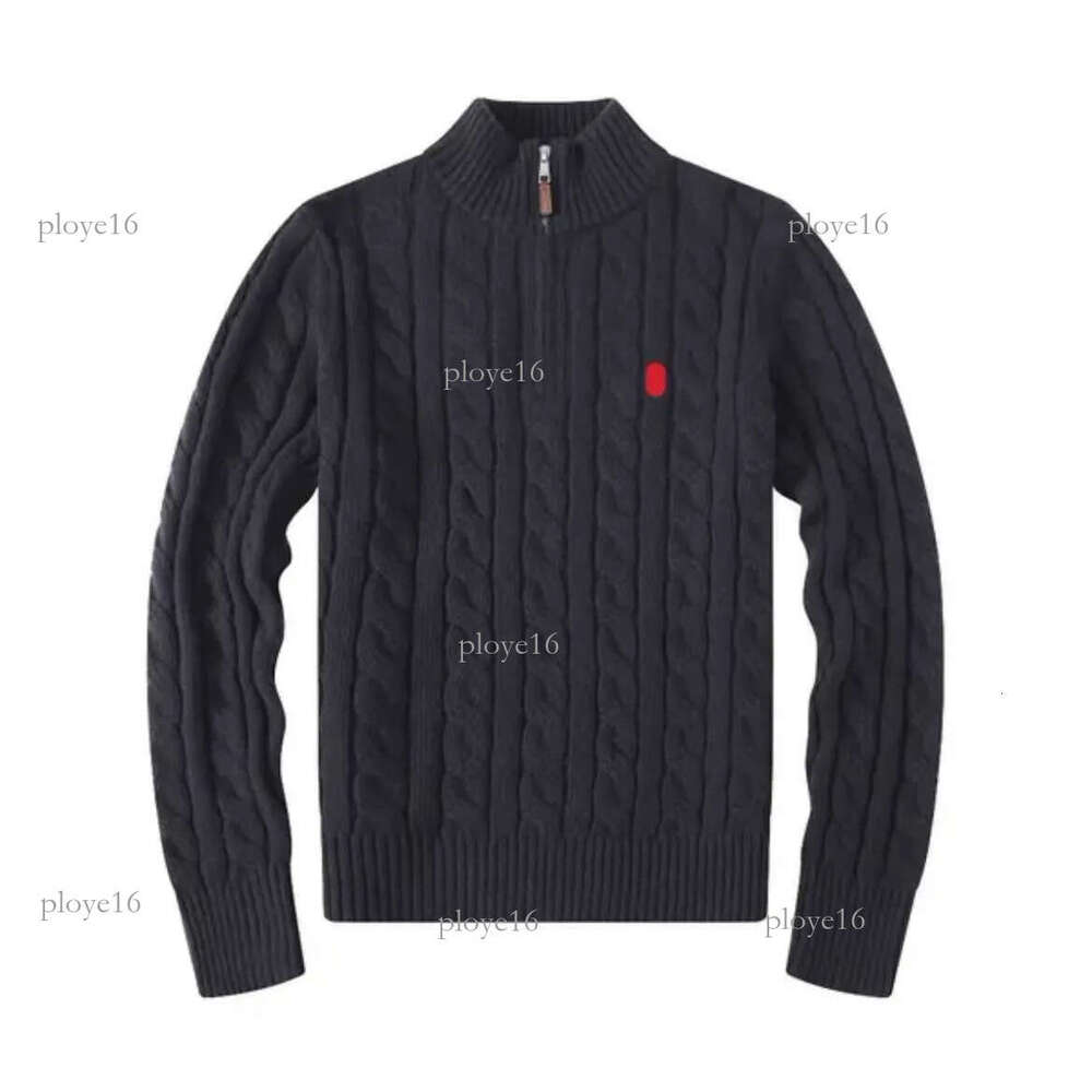 Ralphity Hoodie Designer Hoodie Men's Rl Hoodies Retro Luxury Brand Street Fashion Laurenly Zipper Embroidered Casual Brand Embroidered Rl Sportswear E3d