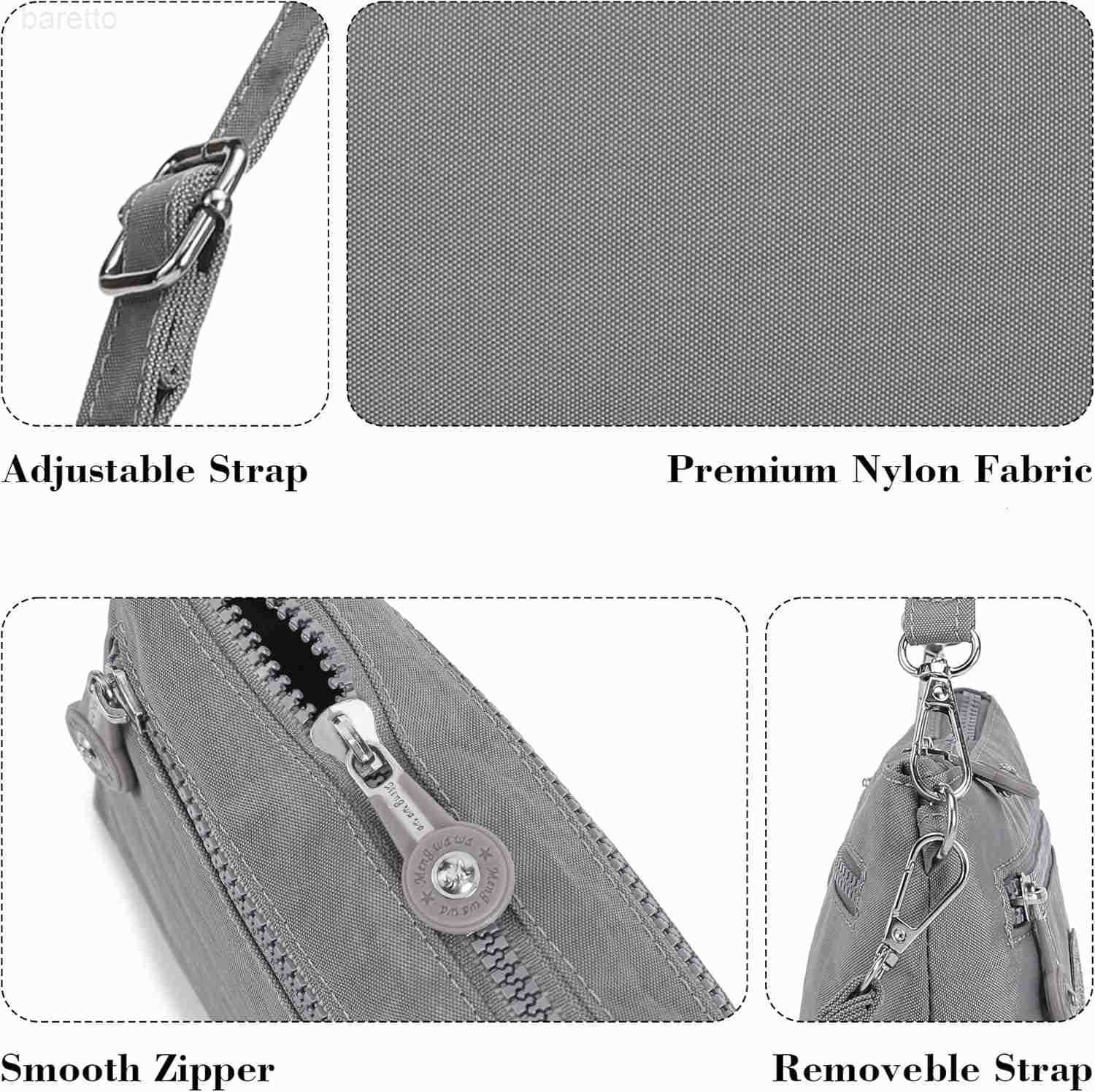 RFID Printed Wristlet Wallet for Women Small Crossbody Purse Nylon Clutch Bag with Card Slots MultiPockets Z250909