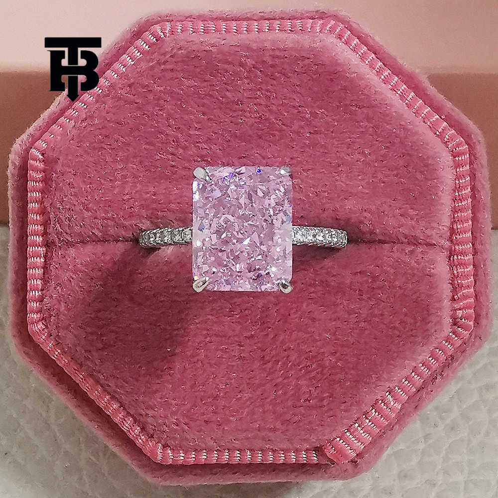 TB BHULAMTE Free Shipping New Designer Accessories Cross-border Ice Flower Cut Light Luxury Style Niche High-end Design Ring For Women
