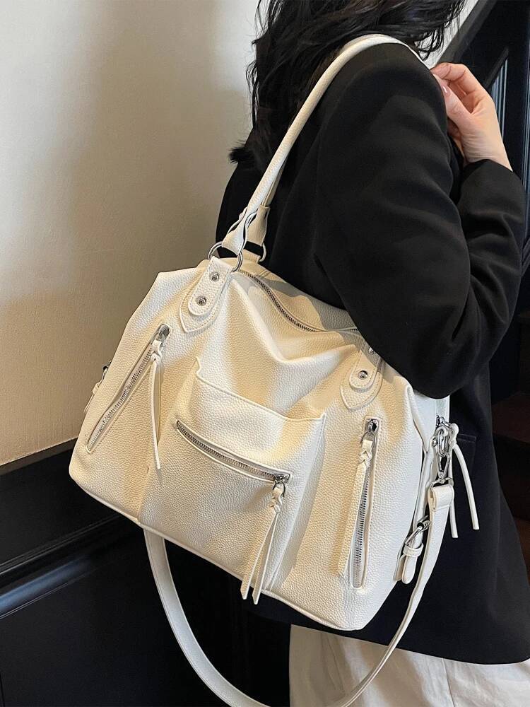 Fashionable design Large Capacity Autumn New Designer Bag Handbag Commuter Women's Crossbody Bag Soft PU Leather Travel Bag Women's Shoulder