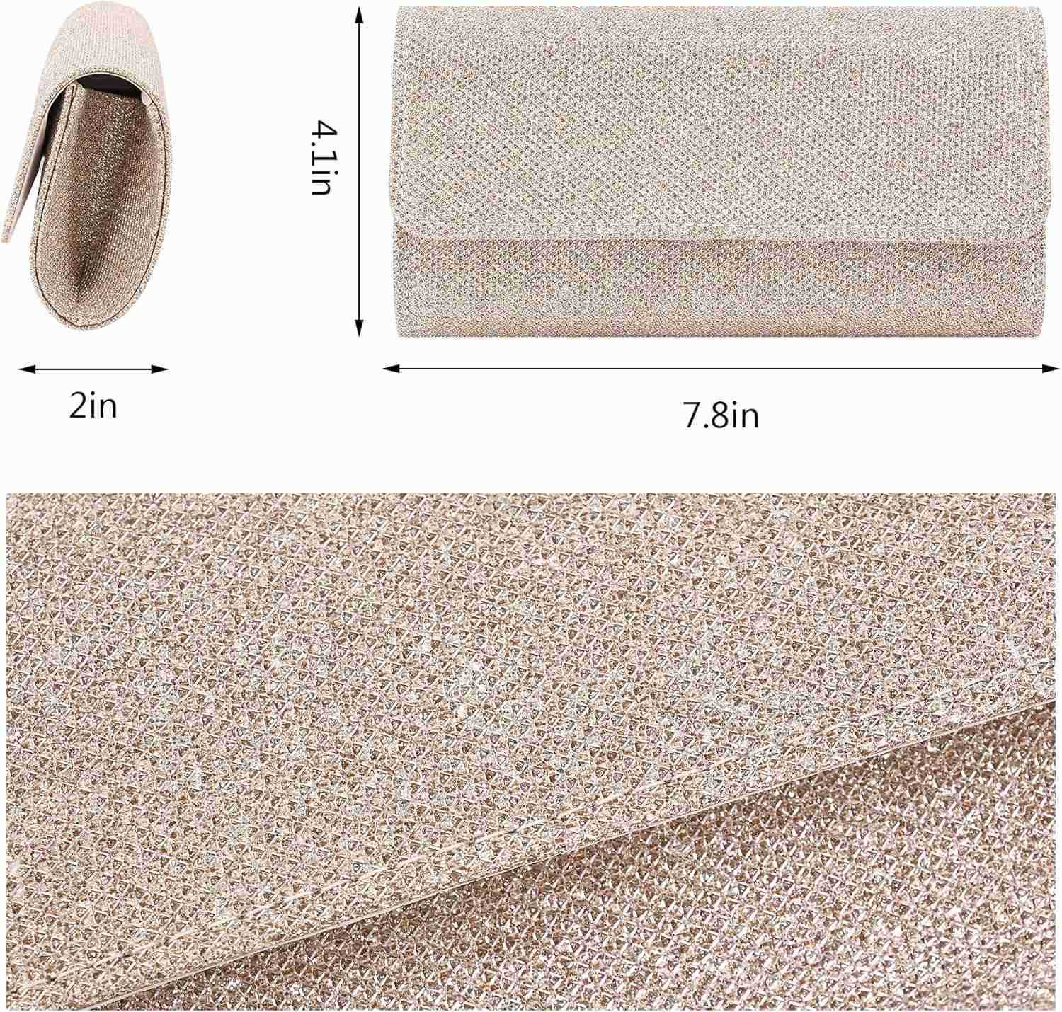 Flap Dazzling Small Clutch Bag Evening Bag With Detachable Chain Z25909