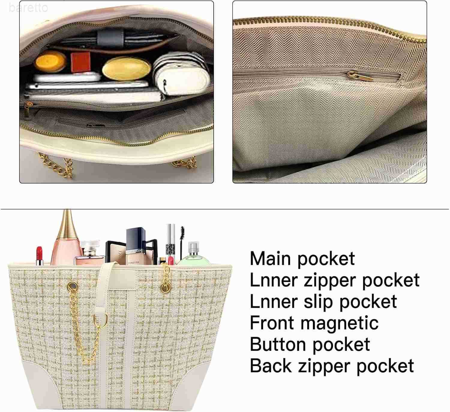 Tweed Single shoulder Bag Handbag and Purse Fashion Ladies Chain Quilted Crossbody Bag Evening Bag Clutch Z250909