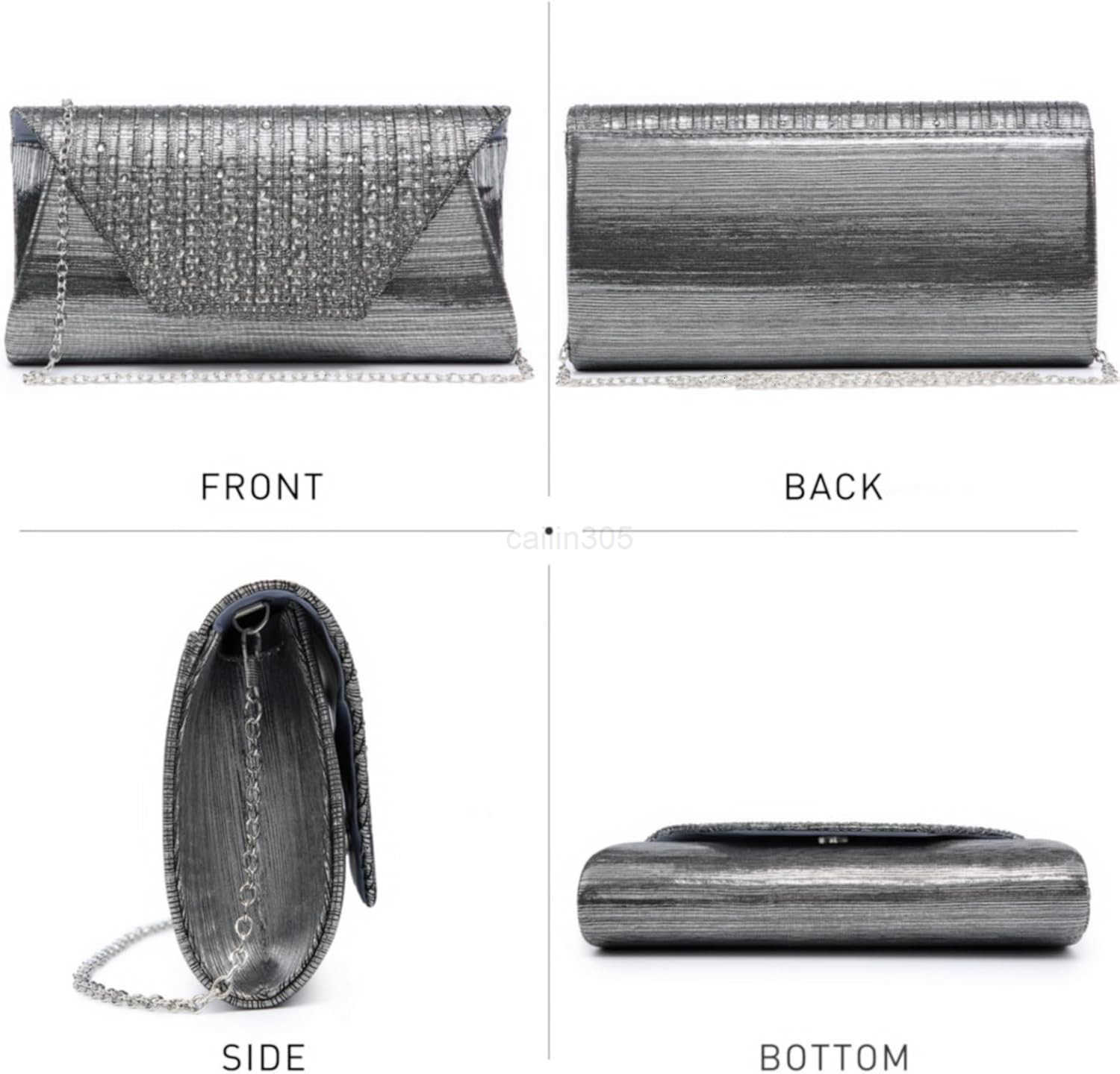 Women Evening Bags Wedding Purses Handbags Party Clutches Cocktail Prom Formal Clutch with Glitter Rhinestones Z25909