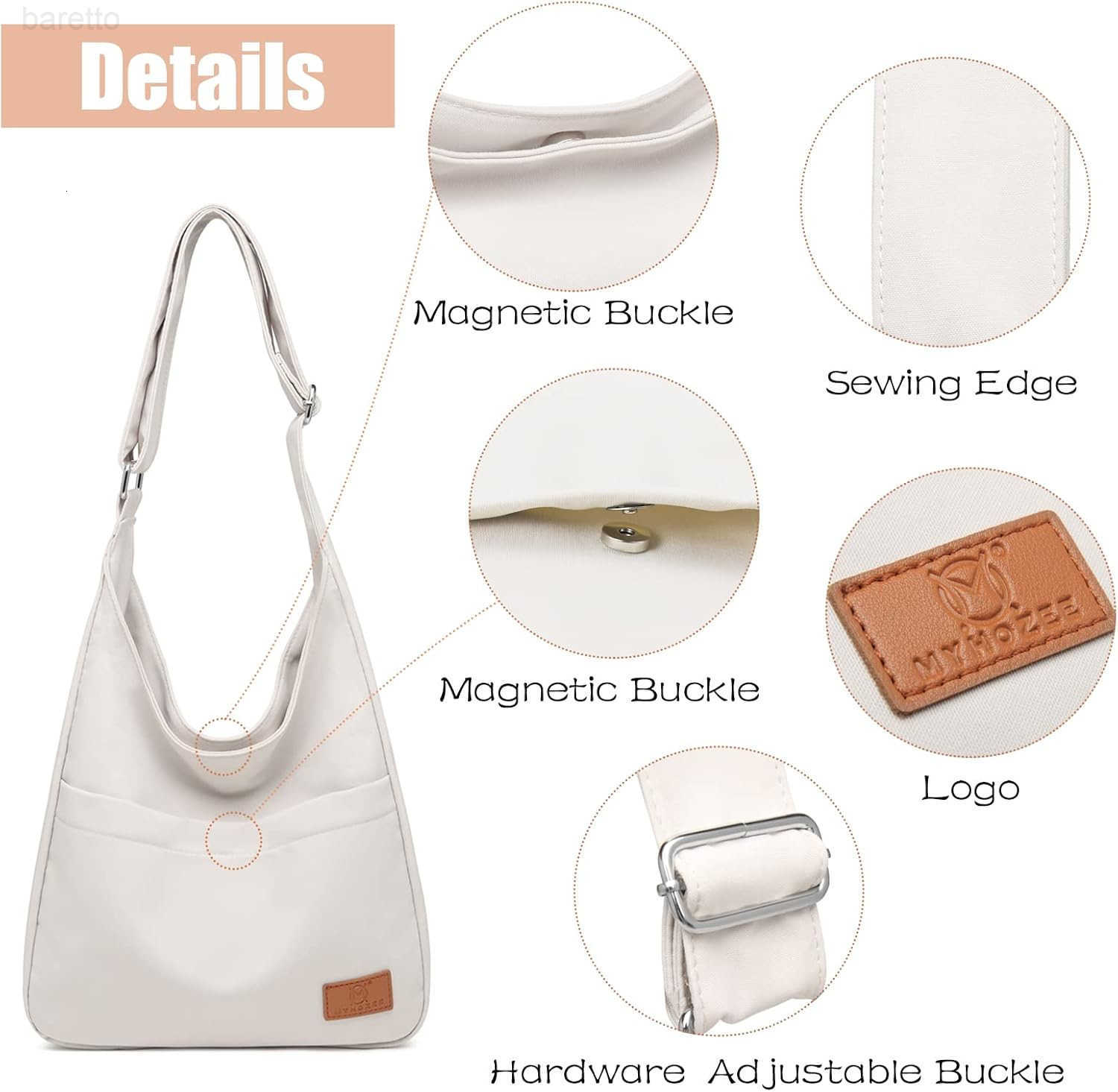 Canvas Tote Bag Largefor Women AESThetic Shoulder Purses Cute Simple Crossbody Purse Z250909