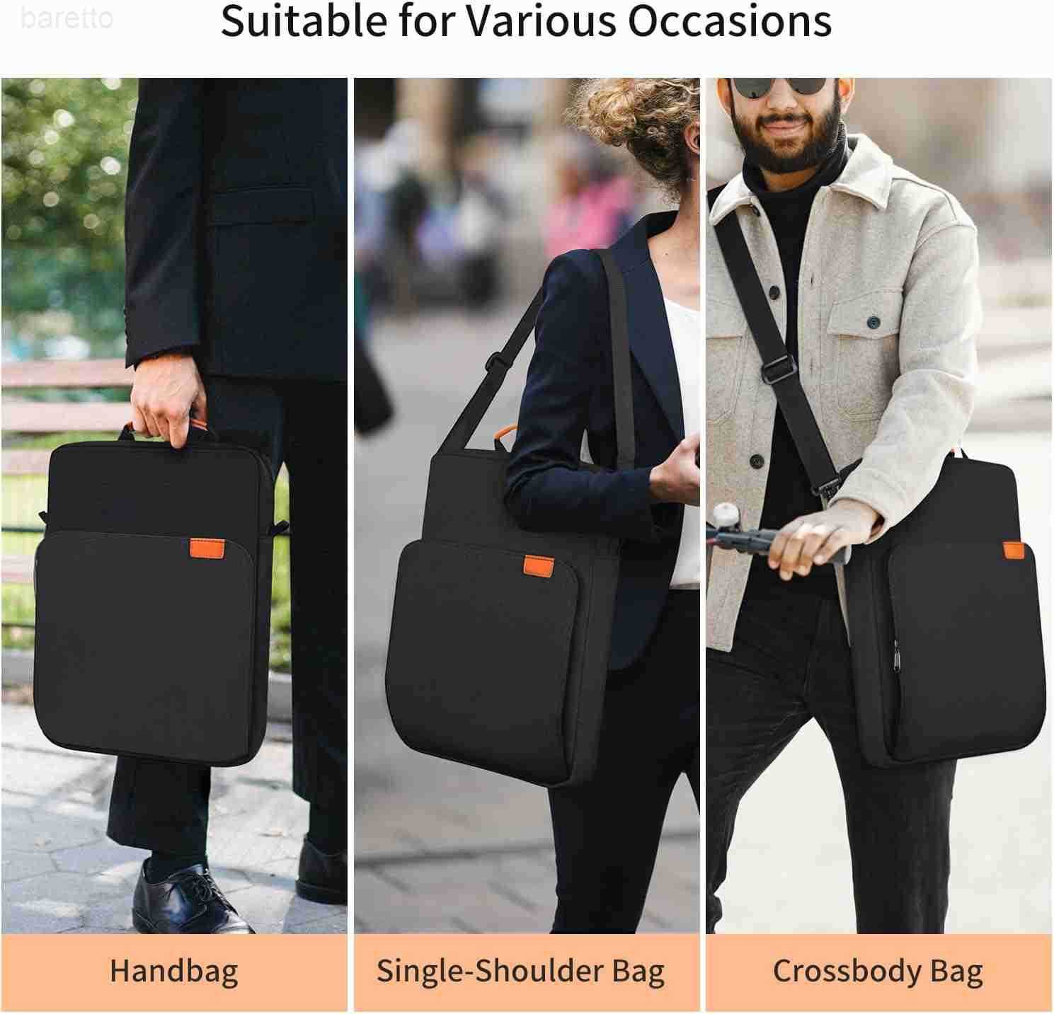 Inch Laptop Shoulder Bag Carrying Case for Macbook Air 13 M4 M3 M2 A3420 A3113 MacBook Pro 14 M4 M3 M2 M1 13 iPad Pro M4 iPad Air M3 M2 2025 Vertical 