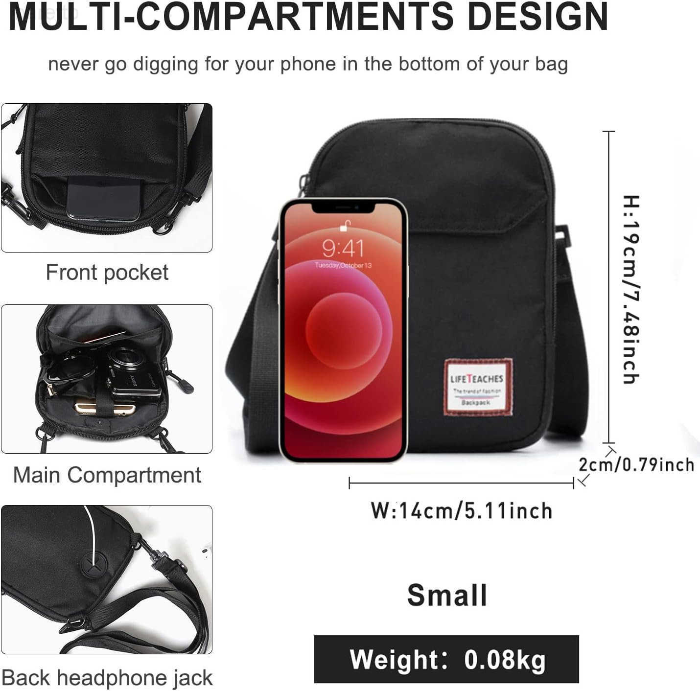 Crossbody Bag Shoulder Bag for Men Small Messenger Satchel Bag for Women Z250909