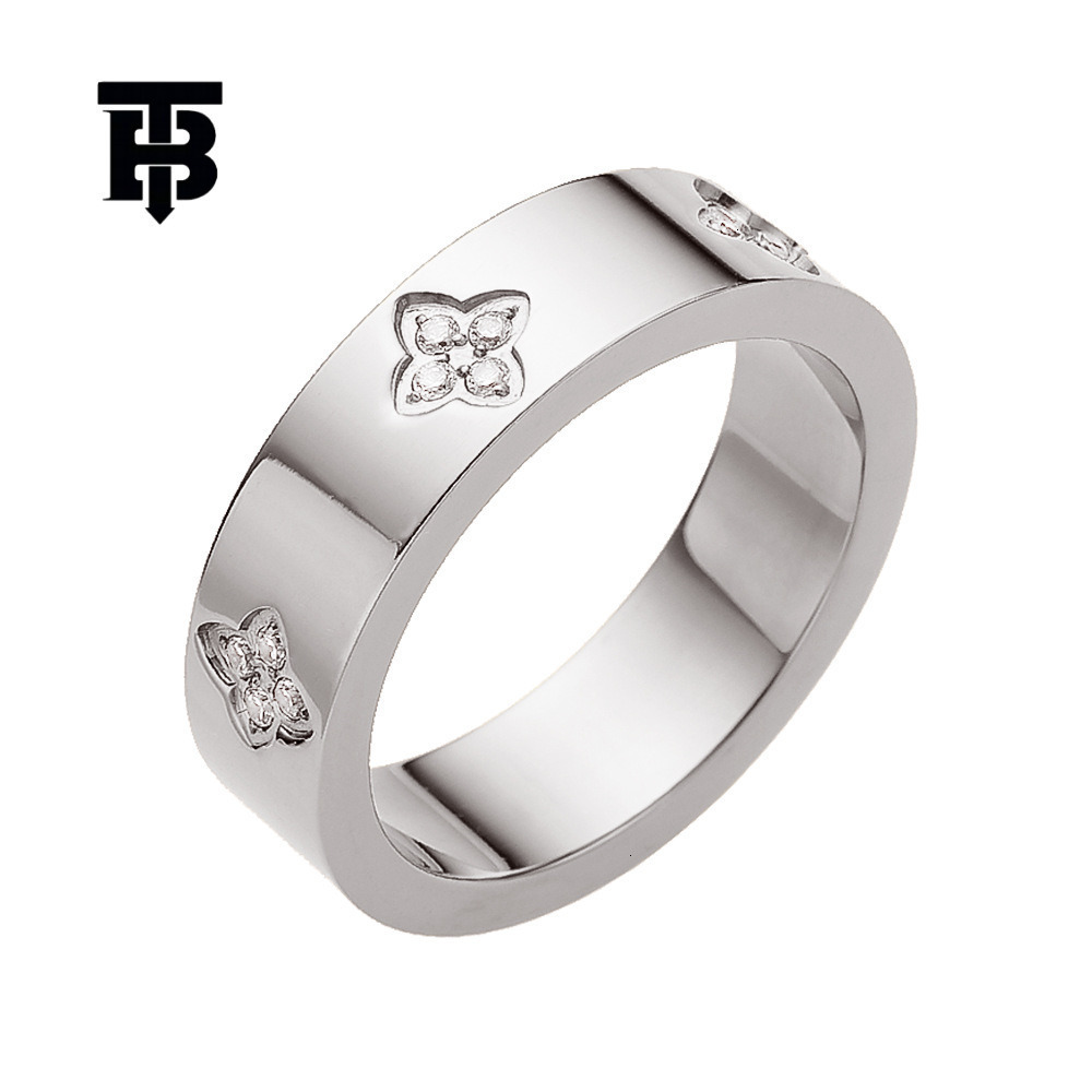 TB BHULAMTE Free Shipping New Designer Accessories European And American INS Style Simple 18K Gold Plated Diamond Inlaid Ring Gold Retro Heart-shaped 