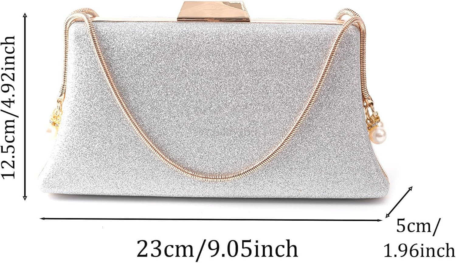 Clutch Purse For Women Evening Bag Wedding Party Glitter Purse Shoulder Handbag Z25909