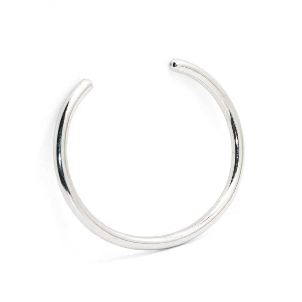 Hip Hop Men Stainless Steel Knot Bangles Simple Bow Opening Bracelet Fashion Titanium Steel Jewelry AccessoriesXJ250909