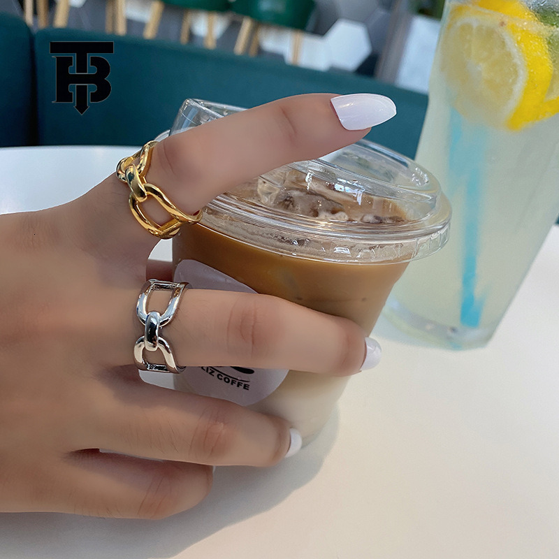 TB BHULAMTE Free Shipping New Designer Accessories Classic Fashion Cross Metal Texture Ring Creative Hip-hop Women's Open Index Finger Ring Light
