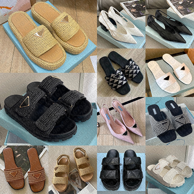 with box sandals designer slides women sliders platform slippers mules brown black white pink slipper luxury heels sandal womens slide outdoor shoes