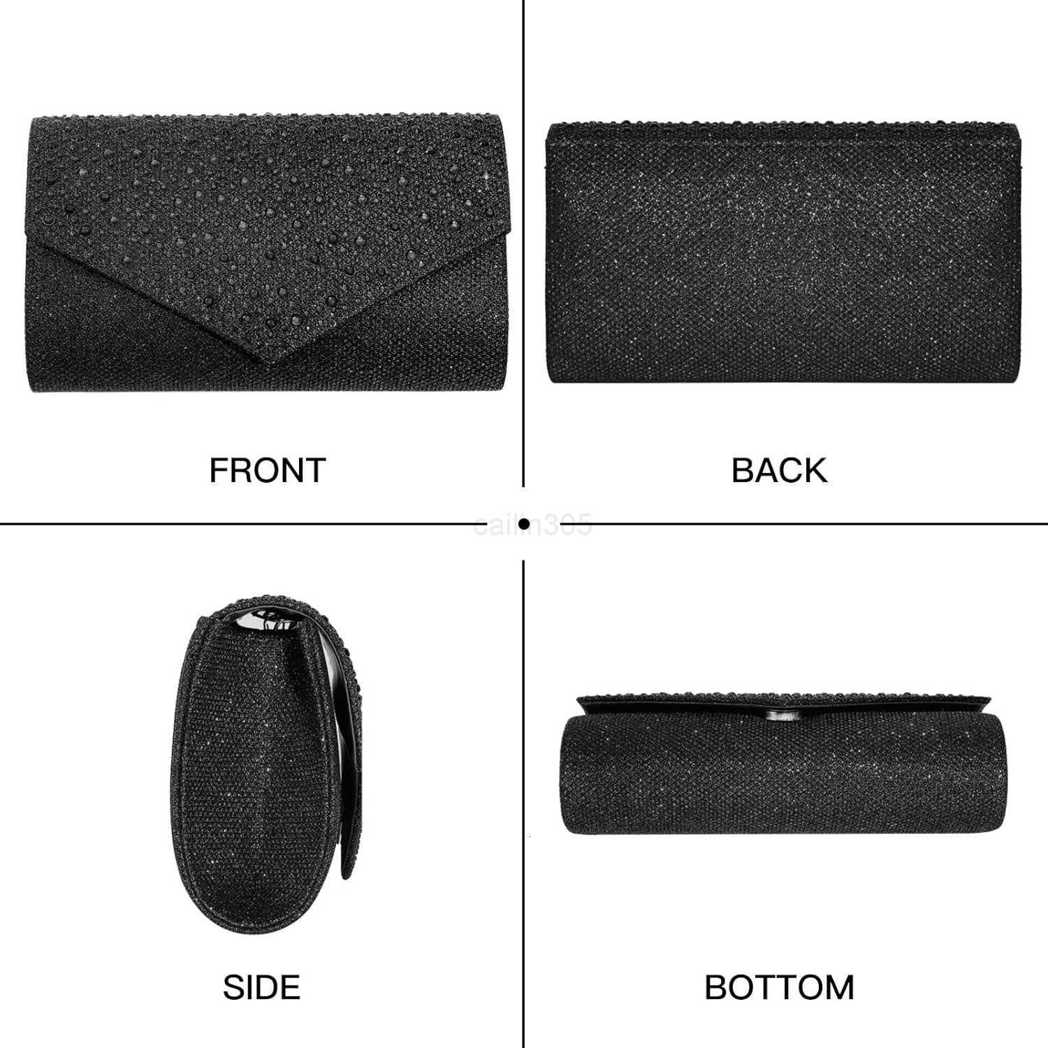 Evening Bag Clutch Rhinestone Envelope Party Handbag Bridal Prom Purse Z25909