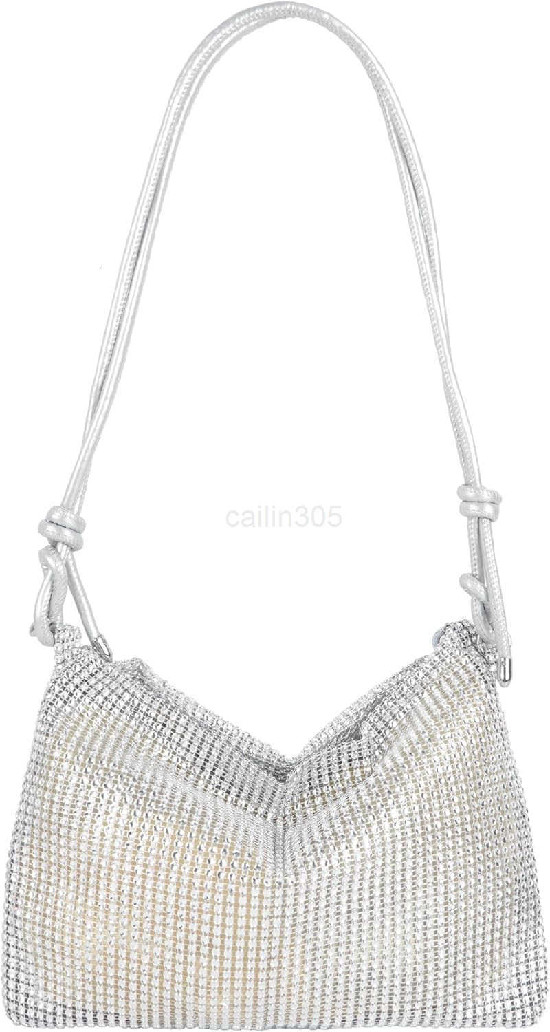 Rhinestone Clutch Purse for Women Sparkly Evening Shoulder BagWedding Bling Crossbody Handbag Z25909