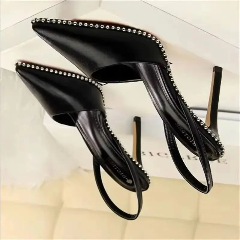 BIGTREE Women Pumps Summer Women Shoes High Heels Suede Women Heel Women Sandals Crystal Wedding Shoes Party Shoes Kitten Heels 250909
