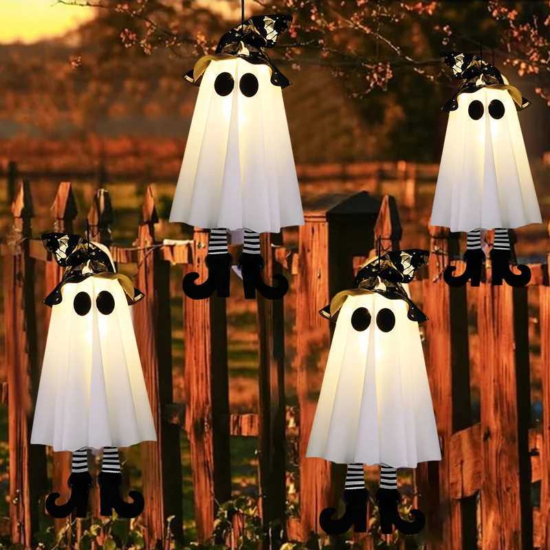 41Pcs Halloween LED Light Up Witch Ghost for Halloween Party Home Indoor Outdoor Yard Decoration Scary Hanging Ornaments Gifts H250908