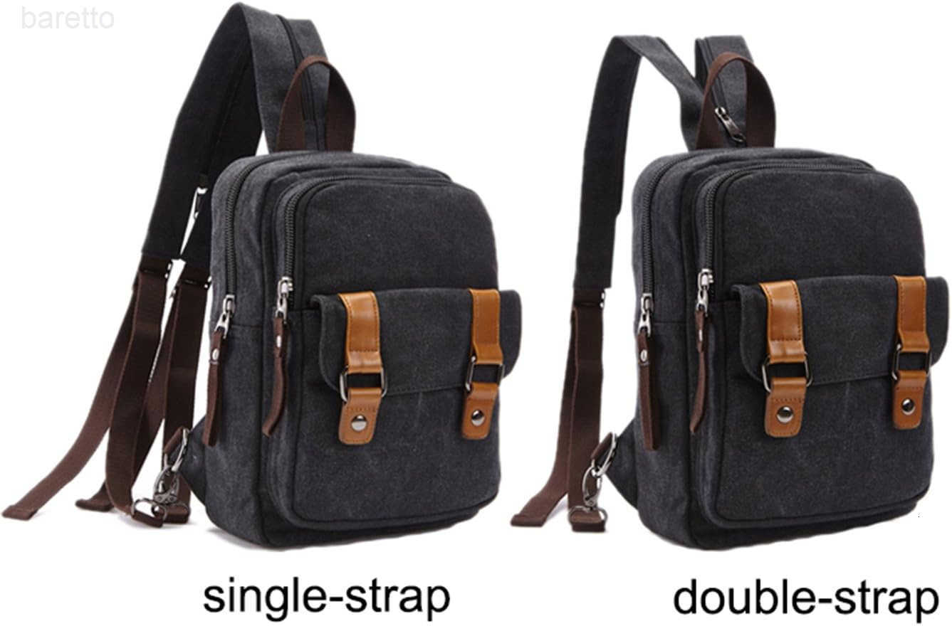 Small Cute Backpack Vintage Casual Canvas Shoulder Bag Daypack 8528bagBlack Z250909