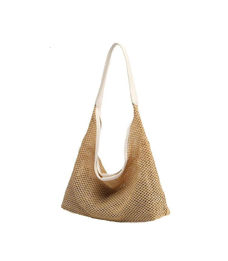 Women s Shoulder Bag Niche Grass Bag New Woven Vegetable Basket Bag Autumn New Designer Bag Beach Vacation Bag Hand held Bag