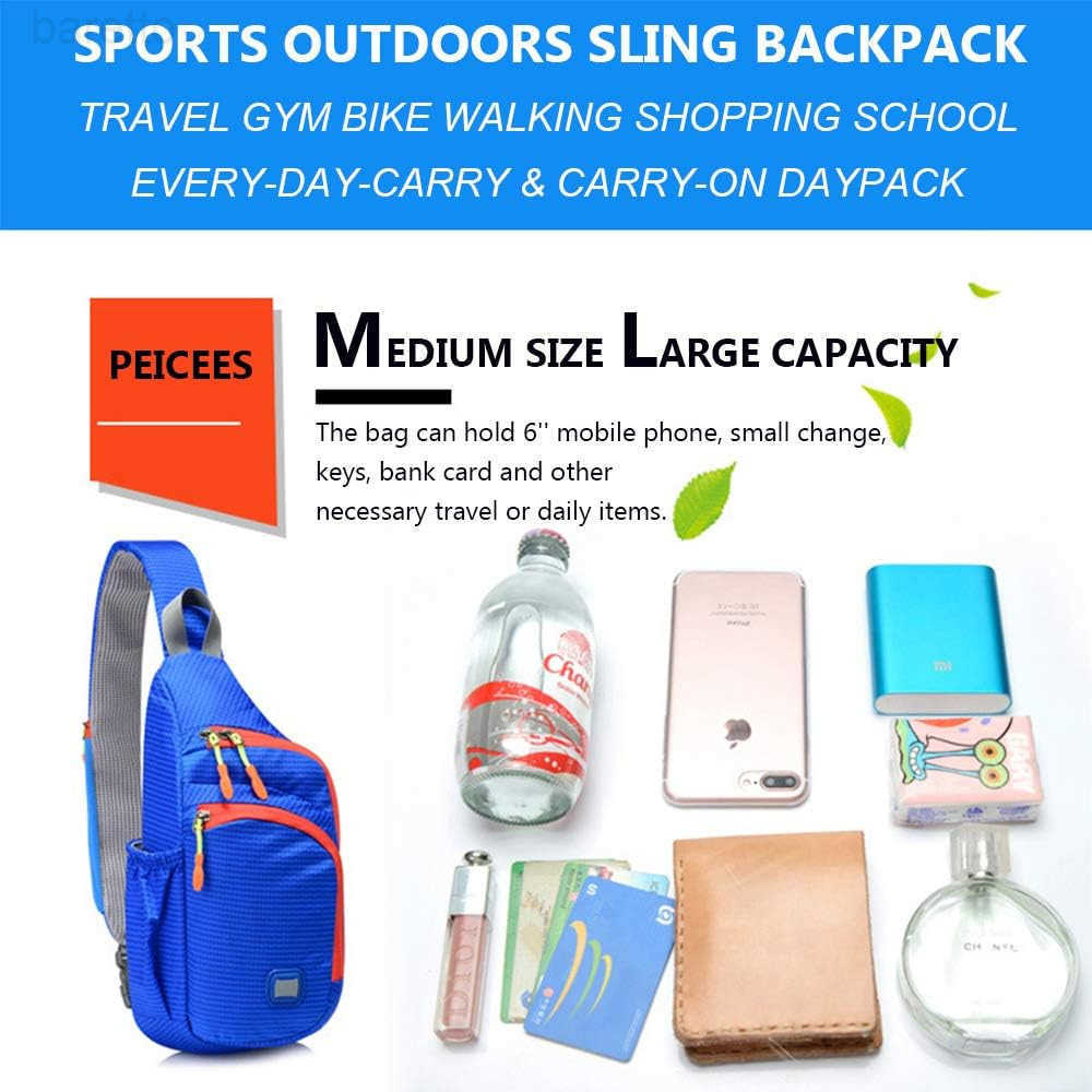 Small Sling Backpack Waterproof Unisex Shoulder Bag Chest Crossbody Daypack Z250909
