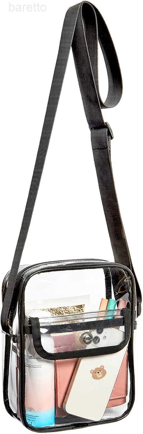 Crossbody Bag Stadium Approved Clear Purse Bag for Concerts Sports Events Z250909