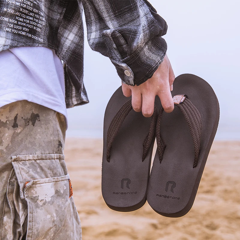 Big size 49 50 Men Flip Flops Summer Massage Slippers Casual Slides NonSlip Beach Indoor 250909
