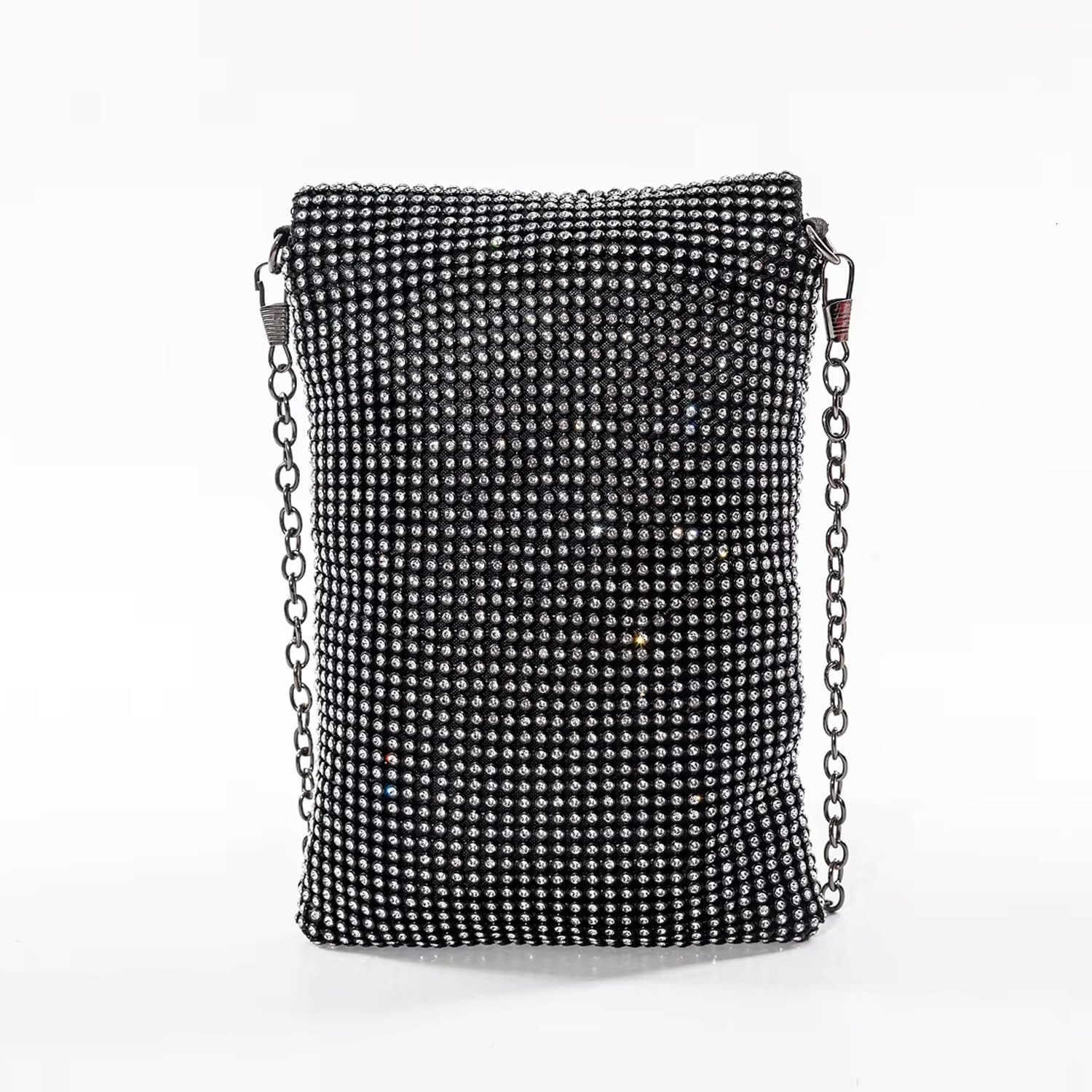 Crossbody Evening Bag Glitter Rhinestone Purse Sparkly Small Handbag Z25909