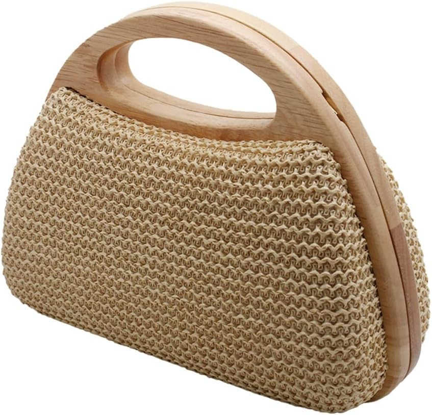 CluTCh Handbags Women Beach Crossbody Handwoven Summer Purse Wallet Top handle Evening Bag for Wedding Party Z25909