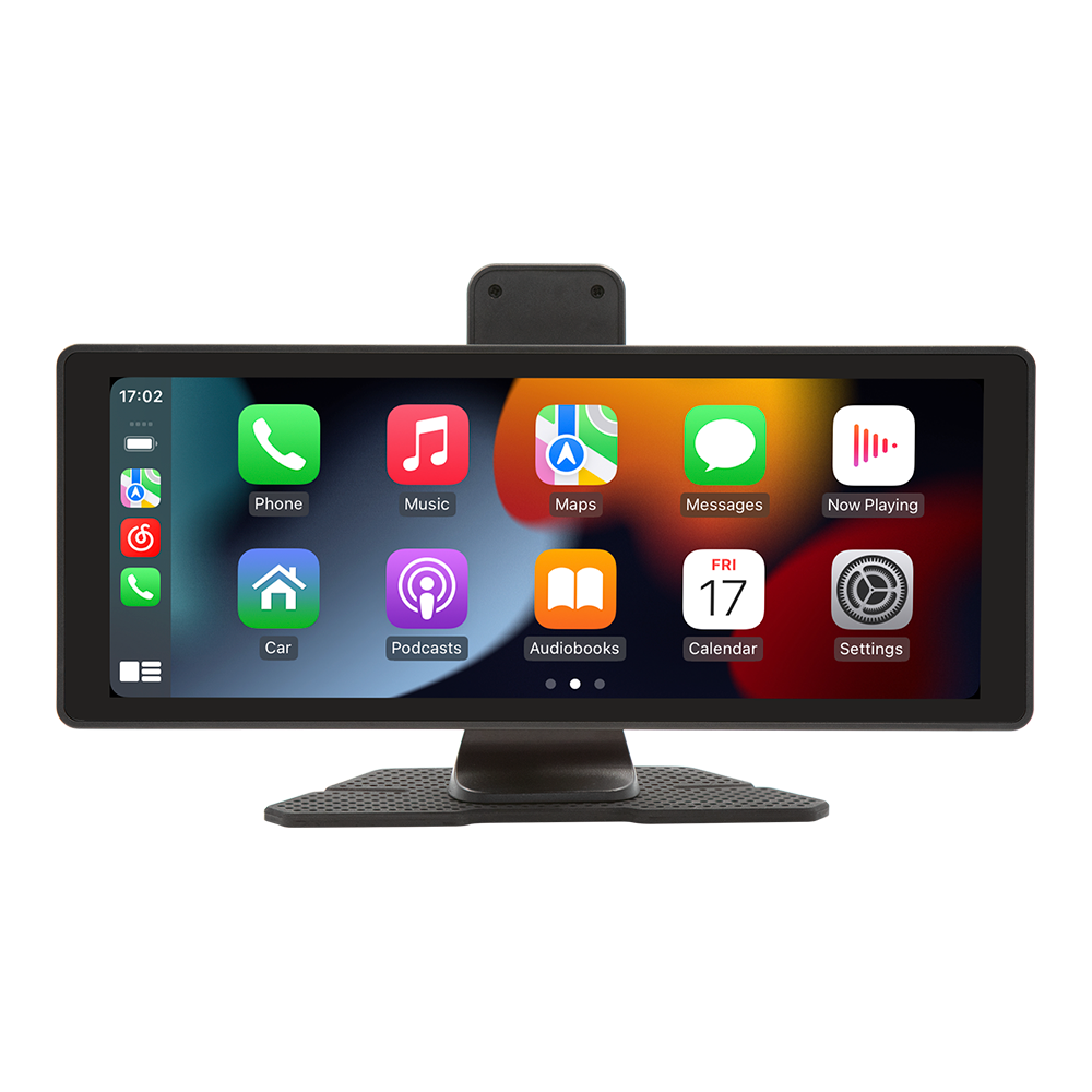 10 inch Wireless CarPlay Android Auto Touch Screen, Plug & Play 720P IPS HD Car Monitor Interior Accessories WiFi BT Universal Fit for Cars KOWANKIT X