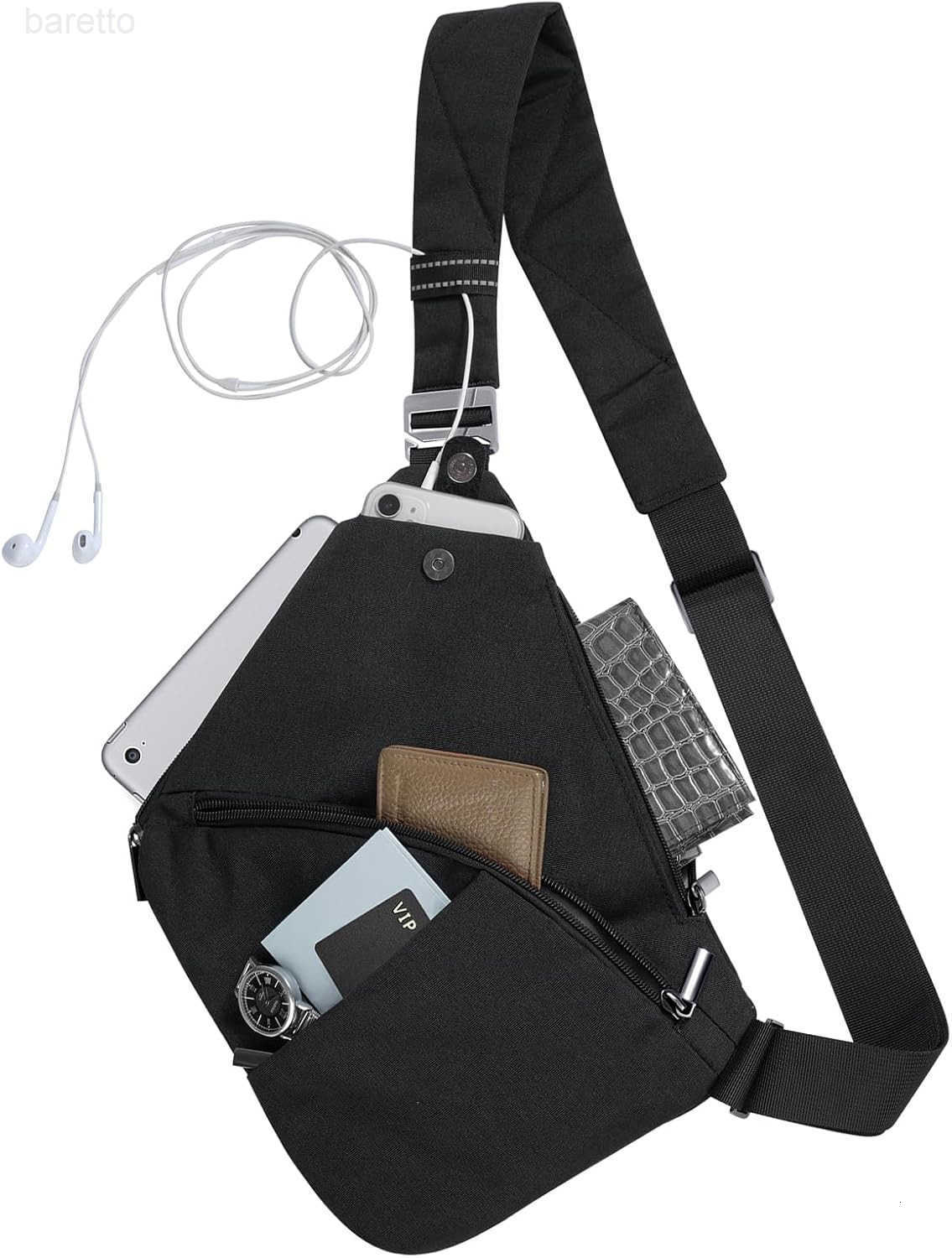 Sling Bag for Men and Women Anti theft Crossbody Bag Lightweight Shoulder Chest Bag for Travel Gym Z250910
