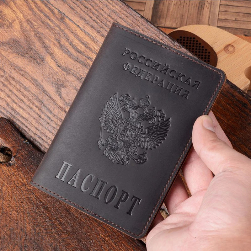 Custom Leather Russian Passport Cover for Russia Personalized Engraved Travel Holder RFID Blocking Gift for Men Women250909