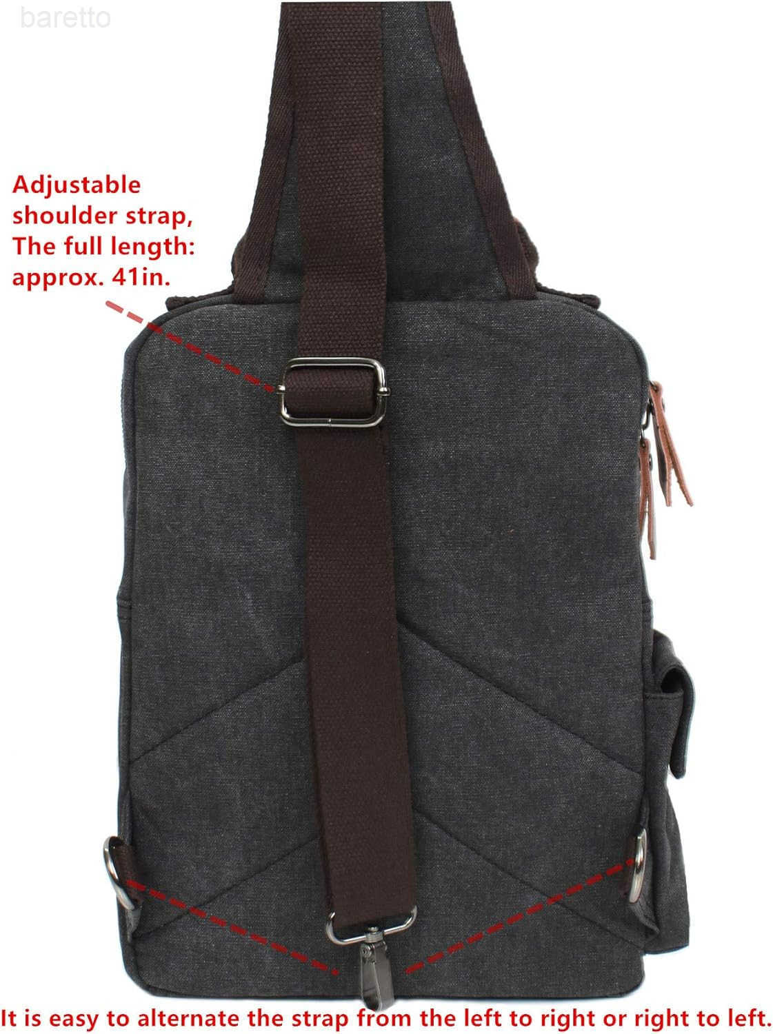 Retro Crossbody Bag Sling Bag Canvas Messenger Bag for Men Women Shoulder Bag Crossbody Handbags Satchel Travel Bag Z250909