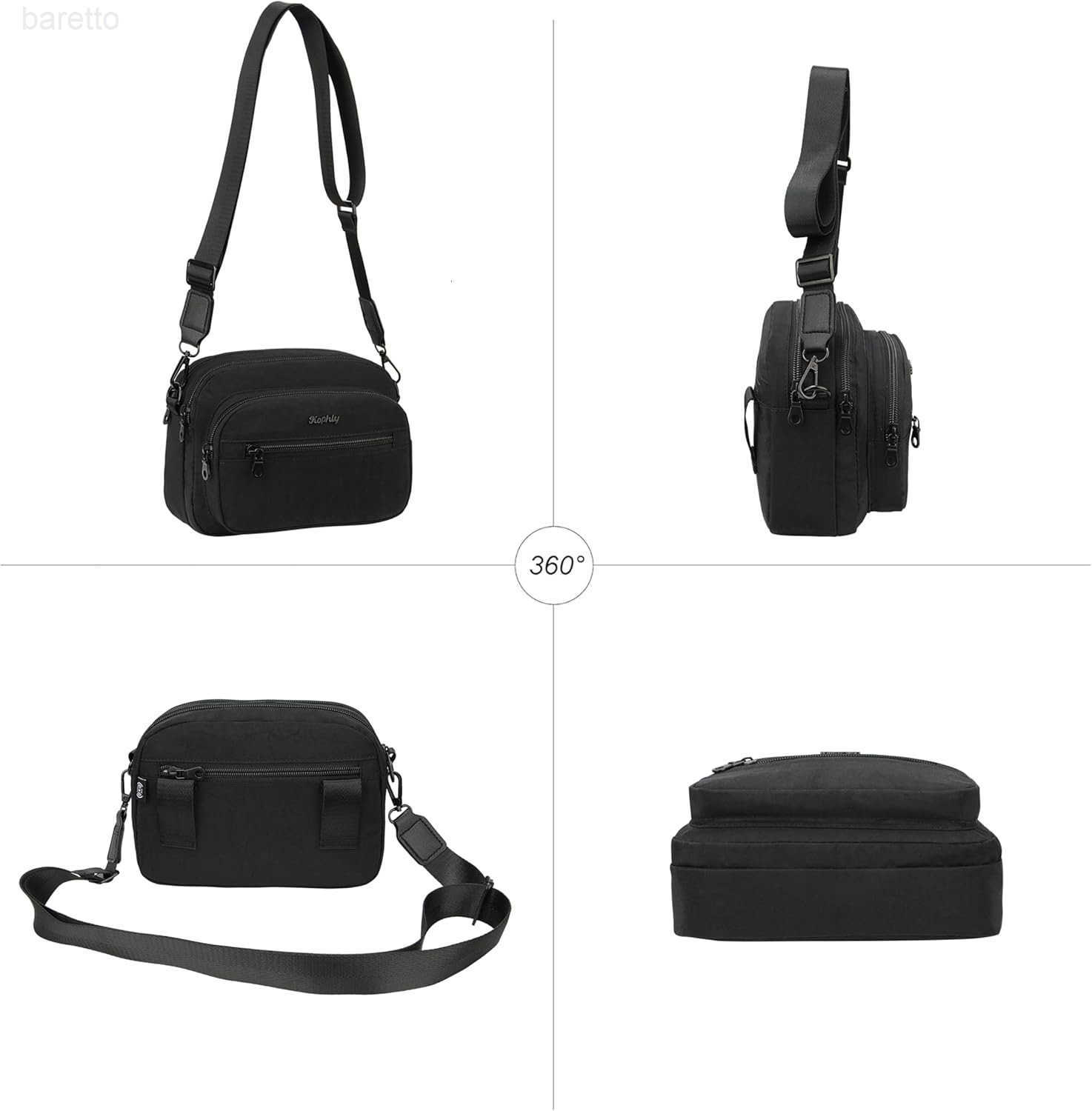Bags for Women Crossbody Purses for Women Small Shoulder Bag AntiTheft RFID Blocking PocketBlack Z250909
