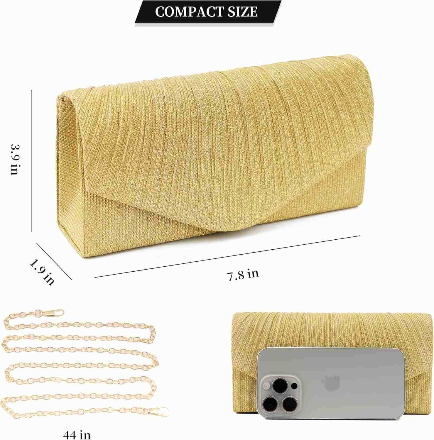 Bag Clutch Purses Sparkling Party Handbag for Women Wedding Formal Purse for Dressy Z25909