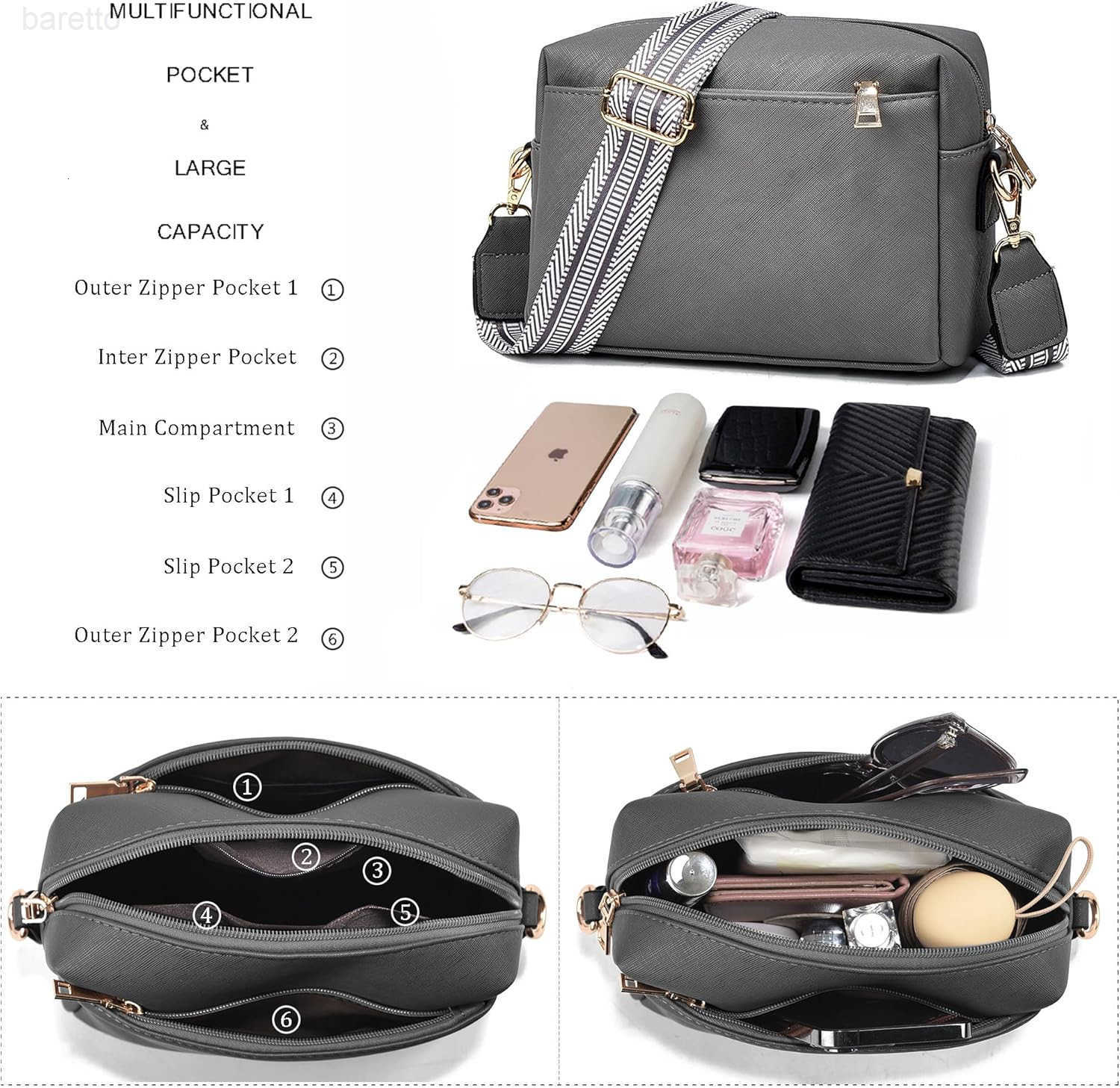 Crossbody Bags for Women Vegan Leather Purses Womens Shoulder Handbags Wallet Satchel Cross Body Purse Z250909