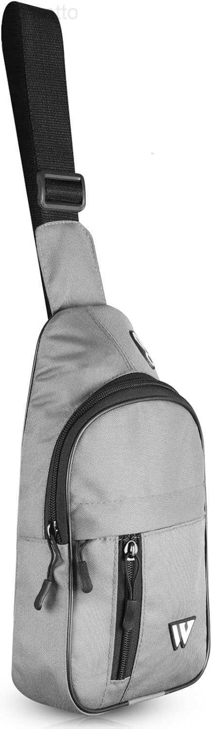 Bag for Women Travel Bag Hiking Backpack for Men Crossbody Bag One Strap Lightweight Shoulder Small Rucksack Grey Z250909