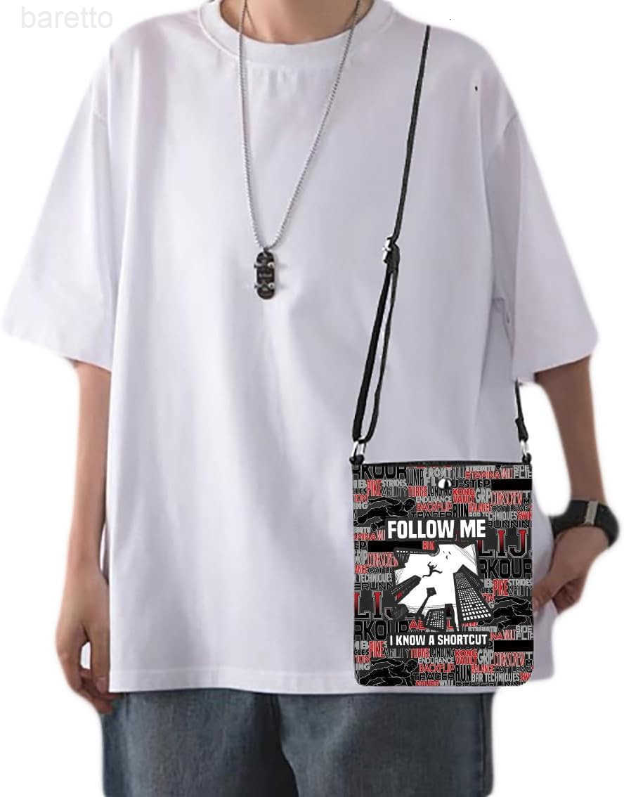 Parkour Gifts Follow Me I Know a Shortcut Crossbody Bag Parkour Lover Gifts Freerunner Gift Traceur Shoulder Small Bag Z250909
