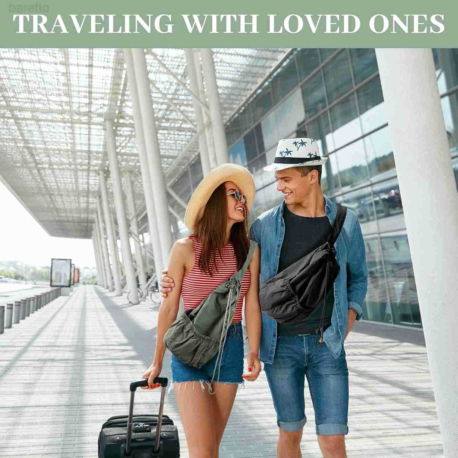 Single Shoulder Bag Drawstring Sling Backpack for Men Women Trendy Crossbody Bag Casual Urban DaypackGreen Z250909