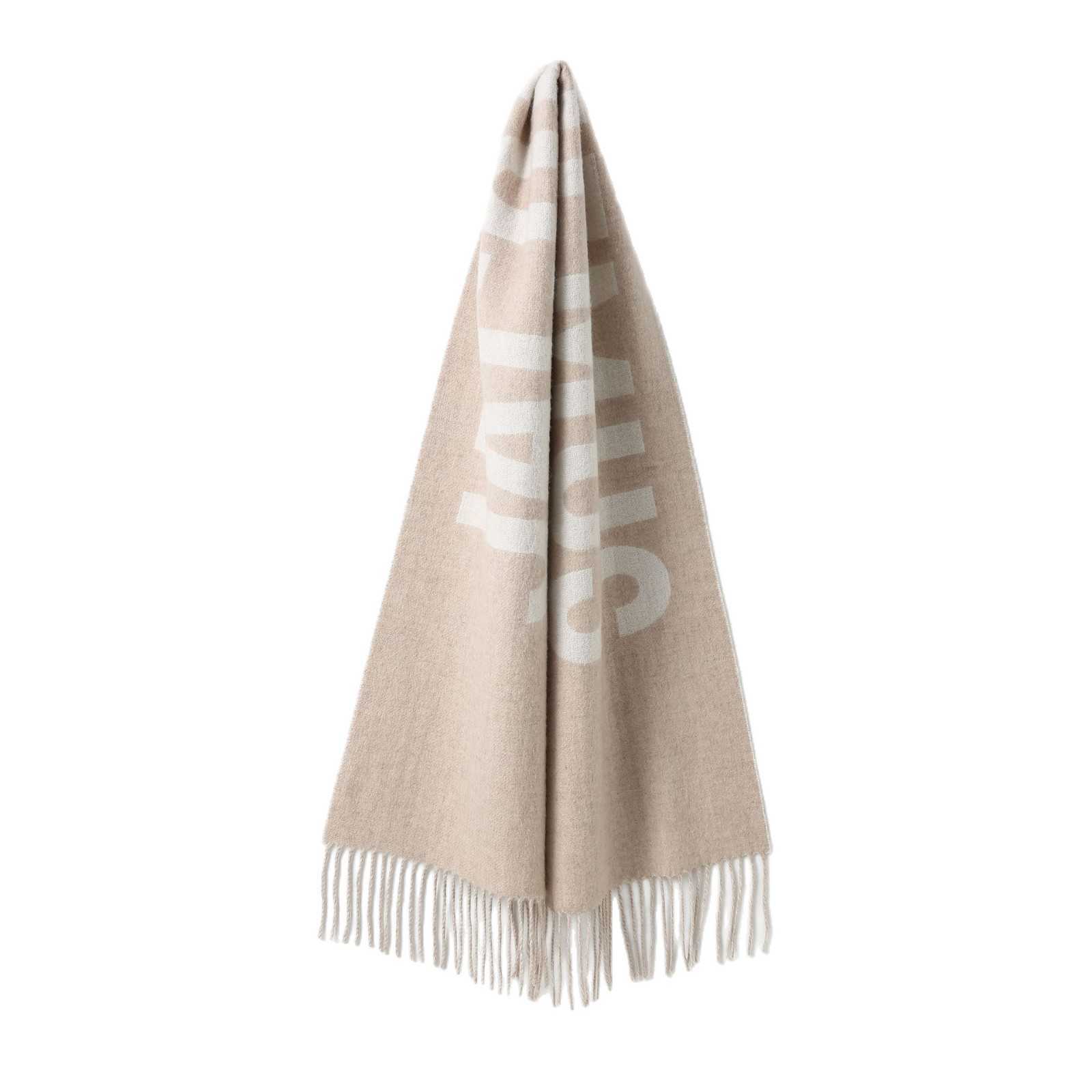 Wool Scarf for Women Autumn and Winter New Jacquard Letter Shawl Tassel Neck Warmer L250904 1CUIC