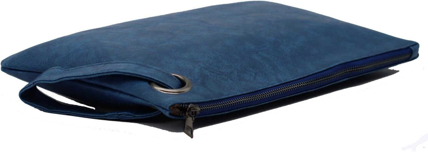 Womens Oversized Clutch Bag Large PU Leather Pouch Evening Handbags Envelope Purse with Wristlet Shoulder Lady Z25909