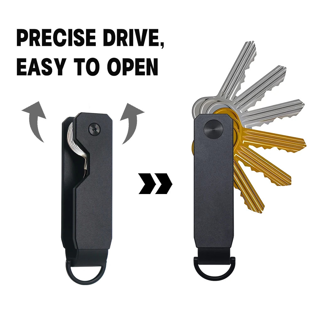 Key Organizer For Men Compact Metallic Key Holder Minimalist Innovative Keyholder Smart Keychain Secures 26 Keys 250909 - view 5