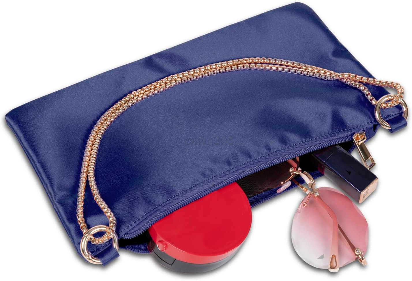 Satin Evening Bag Clutch Purse Handbag for Women Wedding Shoulder Bag with 2 Chains for Formal Cocktail Party Z25909