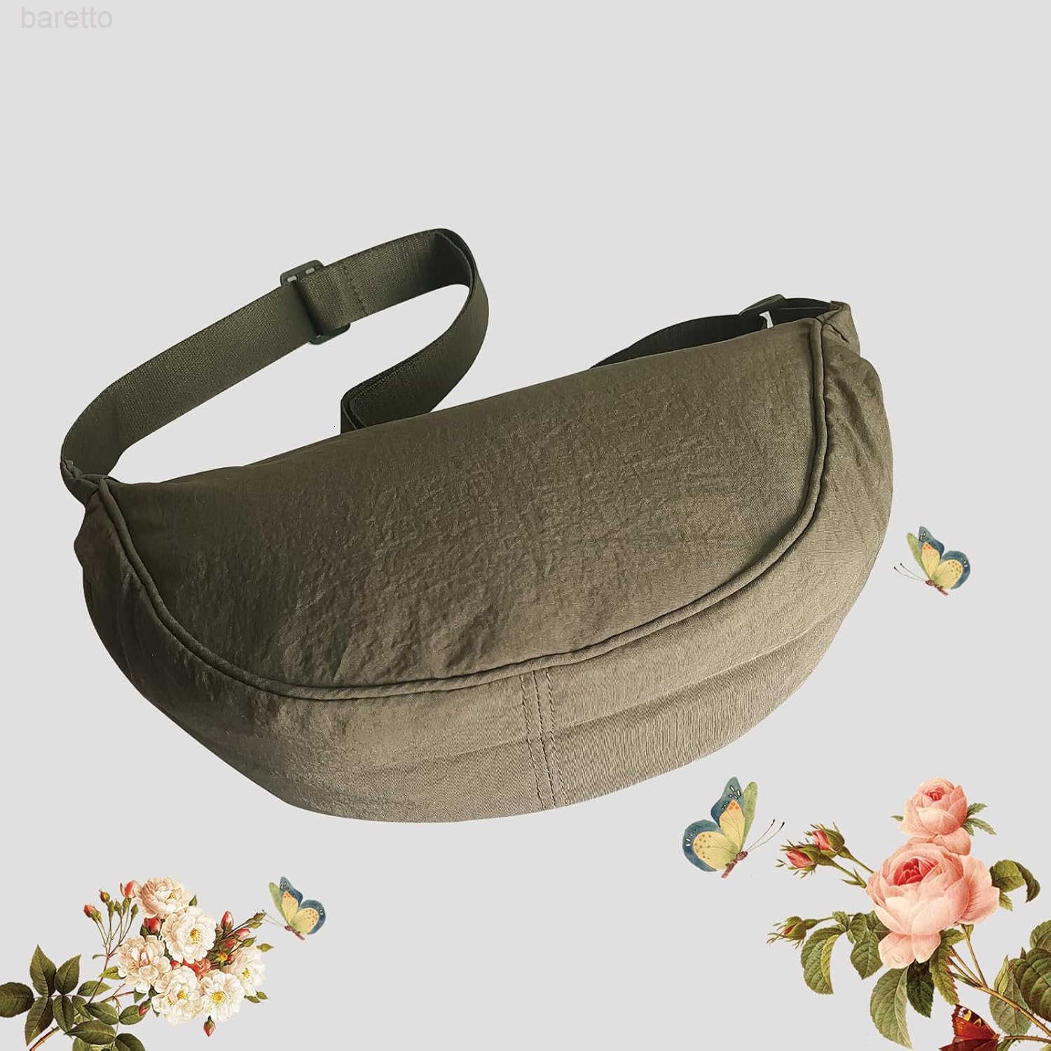 Bag for Women Men Small Nylon Crossbody Lightweight Shoulder Purse Travel Waist Bag Z250910