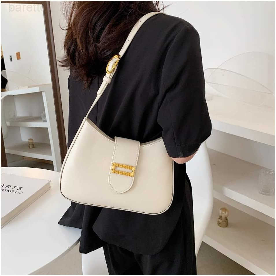 Shoulder BagRetro Small PurseTote Bag for Women with Zipper Closure Z250909
