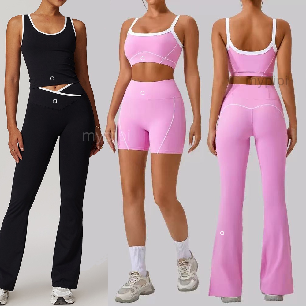 Yoga alonessitys Set Women Two Pieces Sets bralette Gym Tracksuits Bra Fitness Leggings Workout Sports Clothes flared skirt alonessitys men clothes