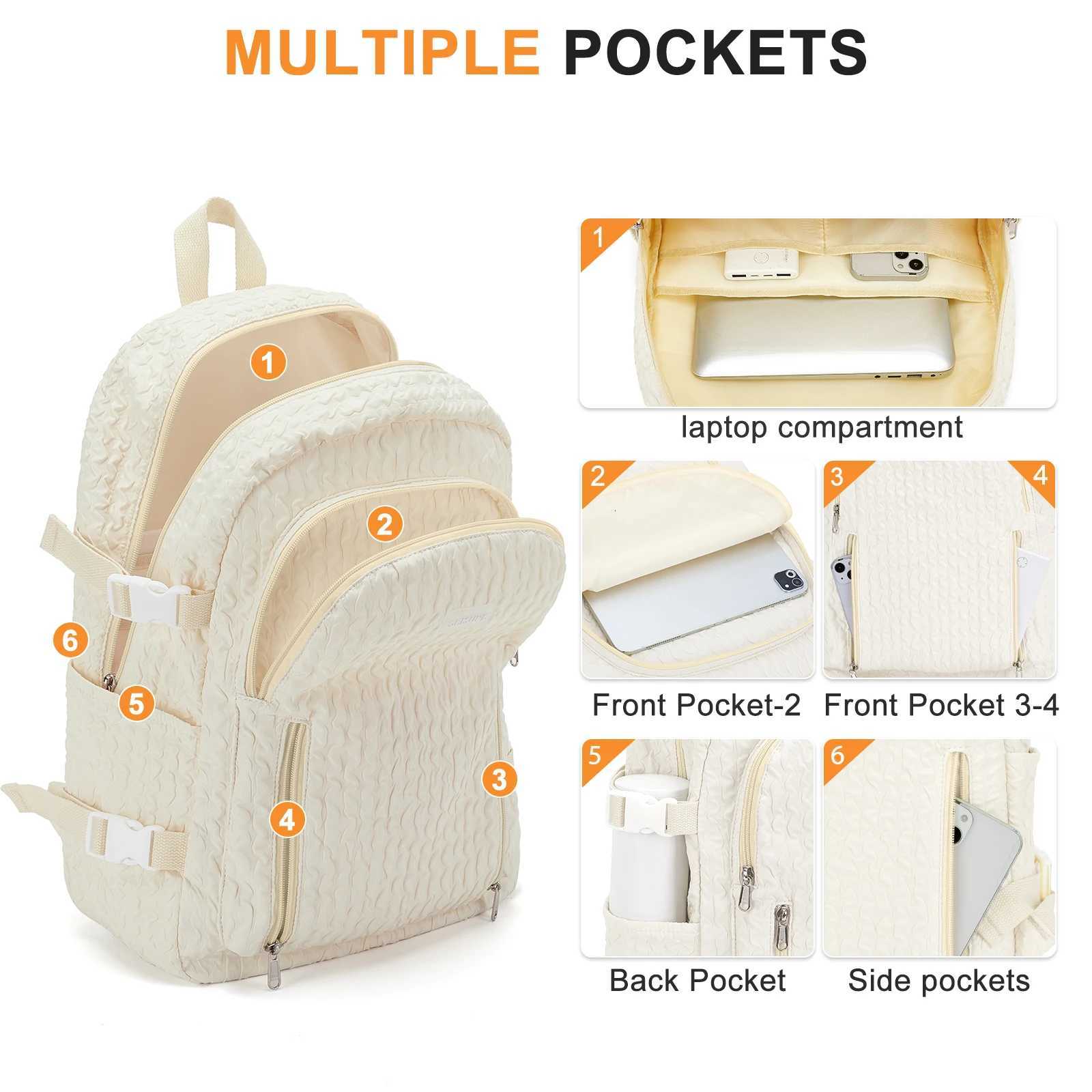 Backpack for Women Men Casual School Backpack Teen 156 inch Bookbag Lightweight Travel Rucksack College Laptop Backpack H250908