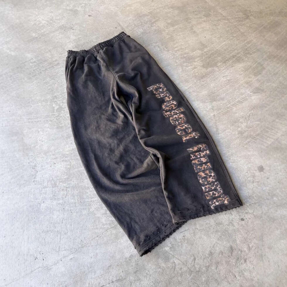 2025 Trendy Fashion Versatile Casual Pants Unisex Street Leopard Print Loose Sweatpants ddmypluto