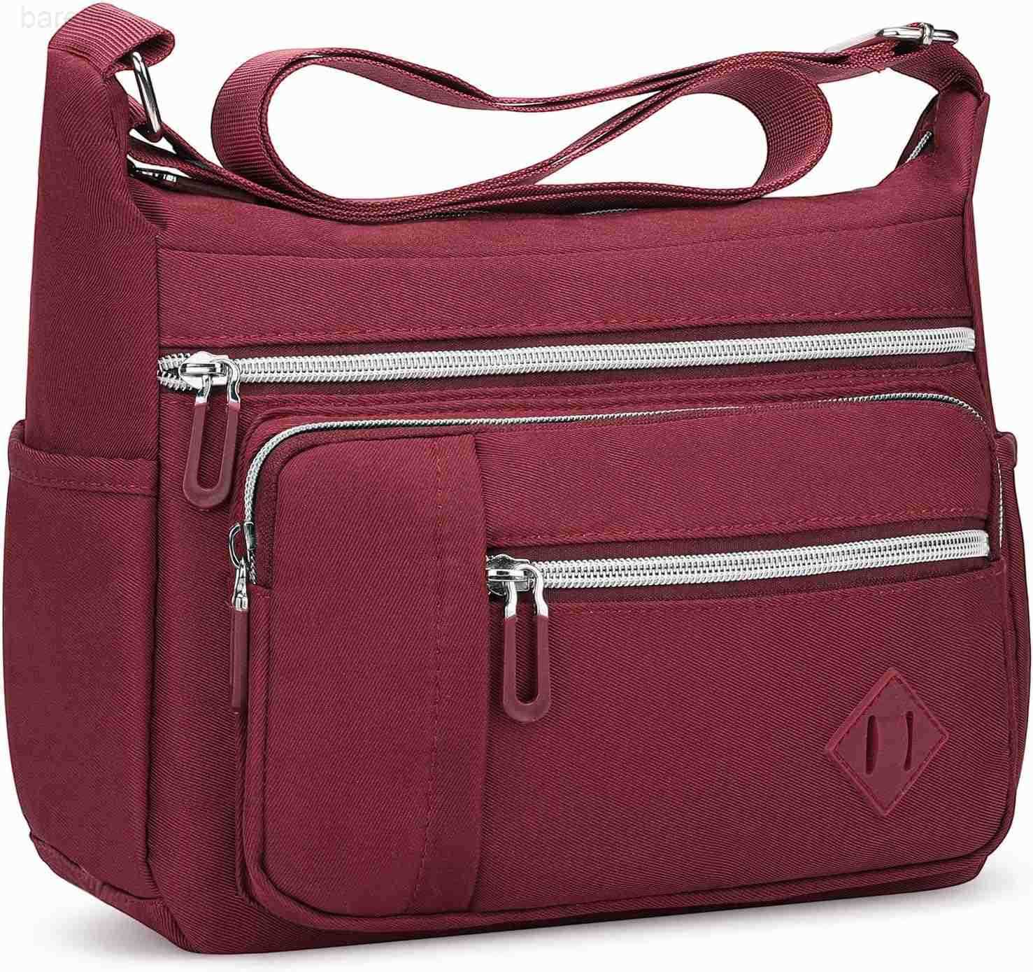 Bags for Women Nylon Waterproof Shoulder Purse Messenger Bag Ladies Multiple Pockets Bag for Travel Z250909