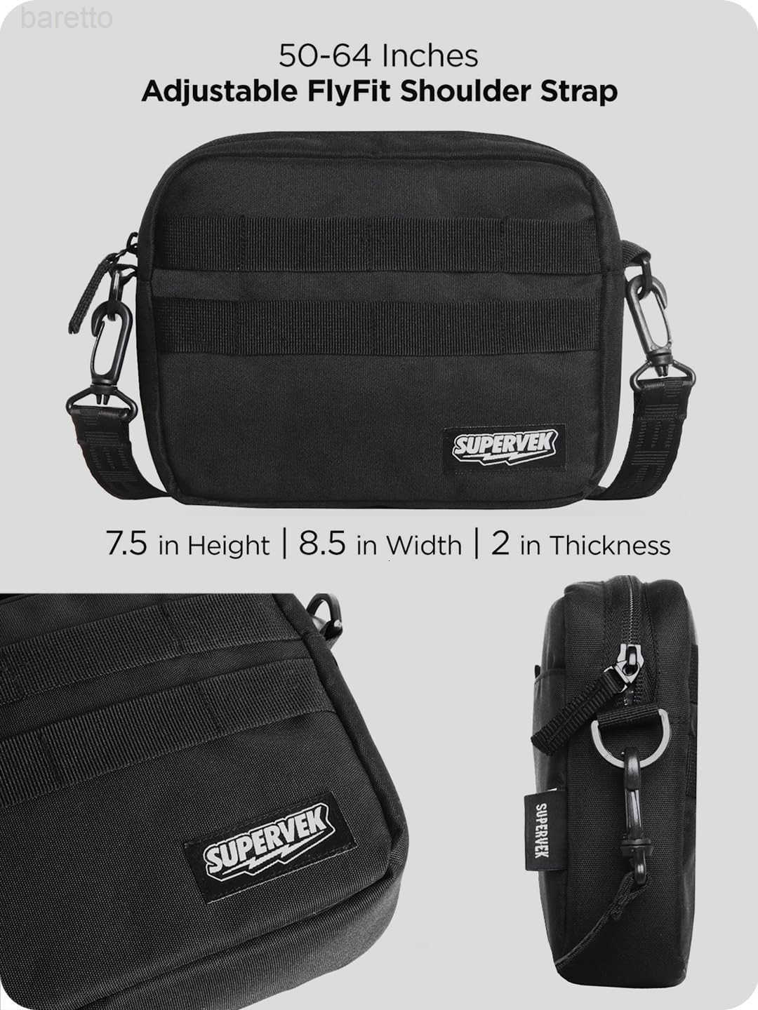 Bag for Men Women Durable Molle Tactical Webbing Crossbody Shoulder Organizer Messanger Bags Minimalist Compact Streetwear Urban Travel School Unisex 
